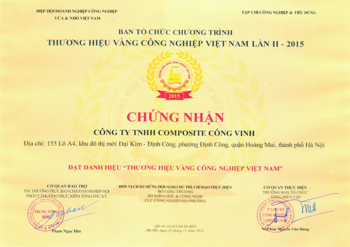 CÔNG TY TNHH COMPOSITE CÔNG VINH