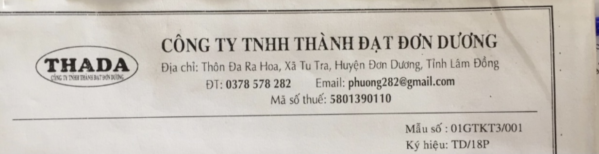 Công ty TNHH Thành Đạt Đơn Dương