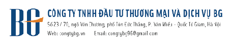 Công ty TNHH đầu tư thương mại và dịch vụ BG