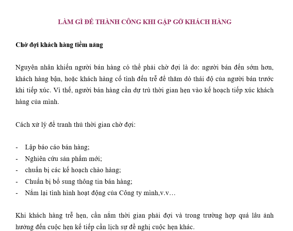 Quy trình bán hàng - Làm gì để thành công khi gặp khách hàng