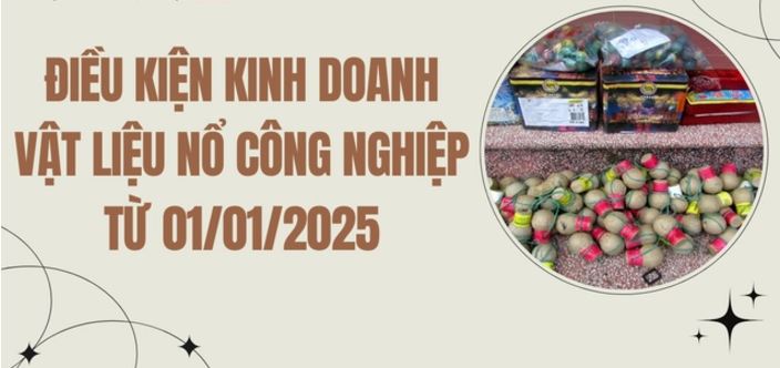 Điều kiện kinh doanh vật liệu nổ công nghiệp từ 01/01/2025