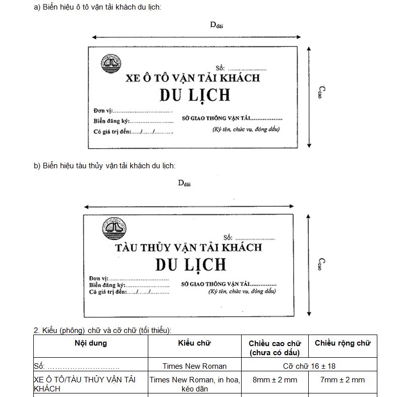 Mẫu số 03: Mẫu biển hiệu