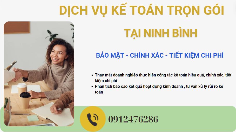 Dịch vụ kế toán thuế trọn gói tại Ninh Bình uy tín và chất lượng